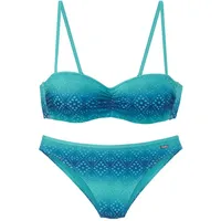 Buffalo Bügel-Bandeau-Bikini Damen Blau/Türkis 36 Cup B