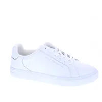 Tommy Hilfiger Damen Runner Sneaker Essential Court Sneaker aus Leder, Weiß (White), 36