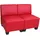 MCW Couch Kunstleder 2-Sitzer Rot