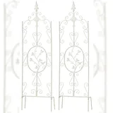 CLP Rankgitter Burgus 2er Set 60 x 30 cm Weiß