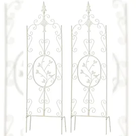 CLP Rankgitter Burgus 2er Set 60 x 30 cm Weiß