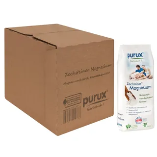 purux Zechsteiner Magnesium 3,6 kg MgCl2 6x 600g geprüfte Kosmetikqualität, dermatologisch getestet