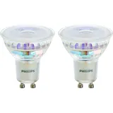 Philips LED Classic GU10 4,6 W Warmweiß 355 lm 2er Set 5,4 x 5 cm (H x Ø)