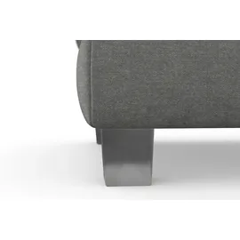 sit&more Polsterhocker Dundee 75 x 46 cm Grau