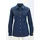 GOLDNER Hemdbluse Stilvolle Denim-Bluse blau 42