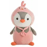 BigBuy Plüschtier Kit Pinguin Rosa 80 cm