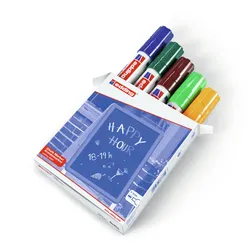 EDDING 4090, Blau, Braun, Grün, Orange, Meißel, Geruchlos, 5 Stück(e)