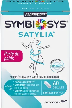 Symbiosys Satylia Gewichtsabnahme Nahrungsergänzungsmittel 60 Kapseln