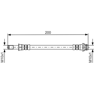 Bosch Bremsschlauch 1 987 481 443