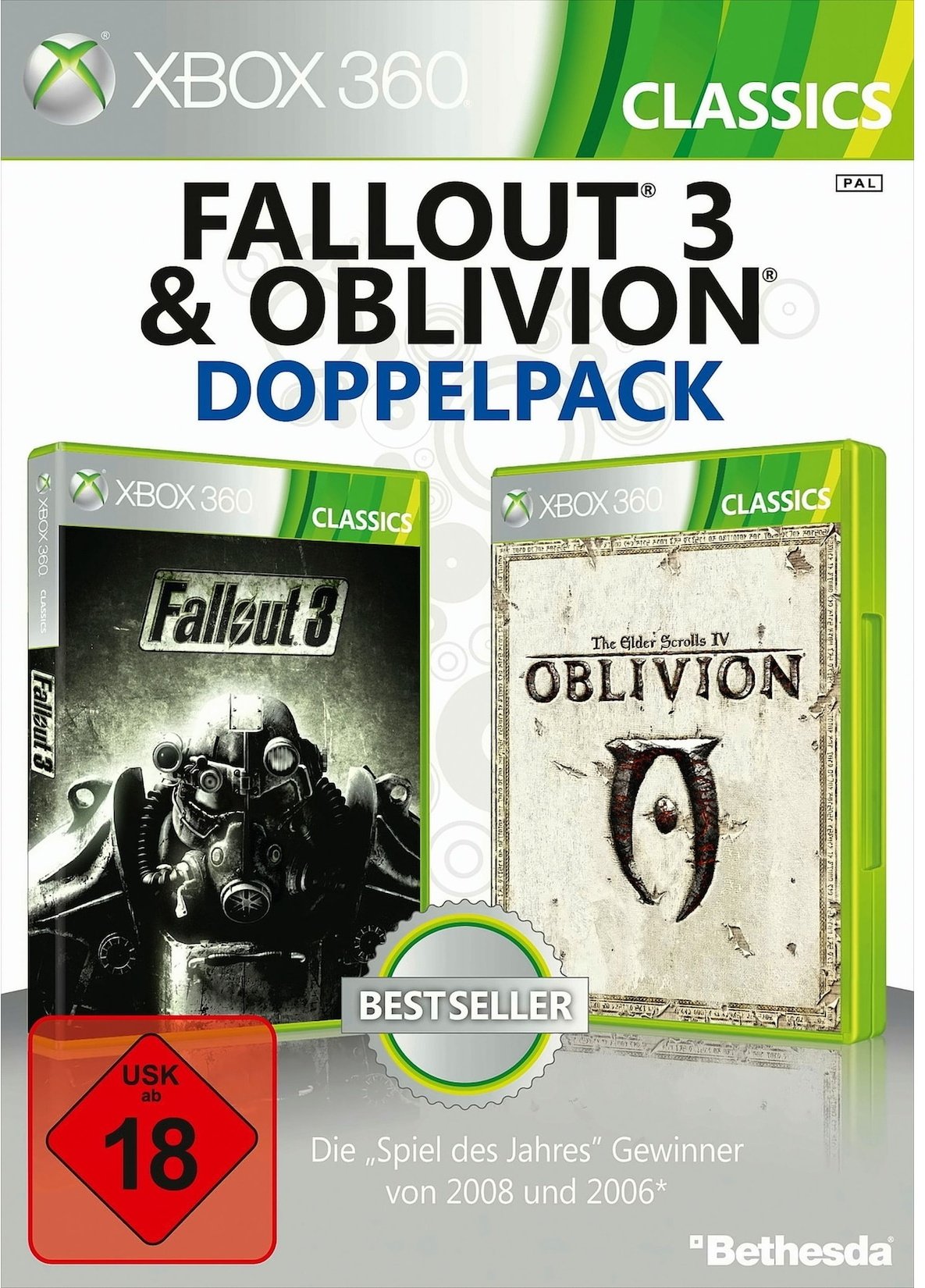 Preisvergleich Produktbild Fallout 3 & The Elder Scrolls IV: Oblivion - Doppelpack