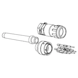 ABB JSHK1-B Cannon Stiftstecker für JSHD4 für Kabelmontage 2TLA020003R0900 JSHK1B