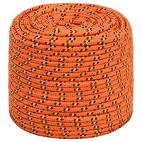 vidaXL Leinen Bootsseil 10 mm 25 m Polypropylen Orange
