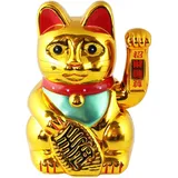 Freak Scene Glückskatze - Maneki-Neko - Winkekatze - 18 cm - Gold