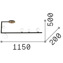 Ideal Lux Birds PL5, Deckenleuchte