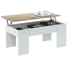 Habitdesign Low Cost Weiß Eiche 100 x 45-56 x 50 cm