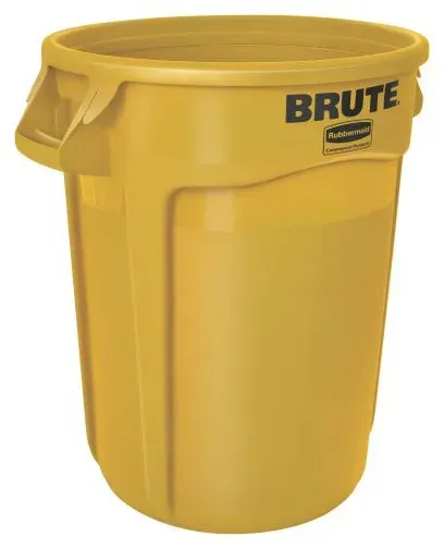 Hardwex Kunststoffbehälter Round brute 121,1 l, gelb