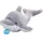 Bauer Eco-Line Plüschtier Delfin 33 cm Grau/Weiß