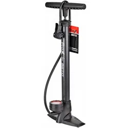 Fahrradpumpe mit Manometer - 11bar Manometer - Alle Ventile - Standpumpe Schwarz SCHWARZ No Size