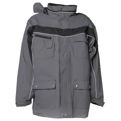 Allwetterjacke "PLALINE" - XXL - schiefer/schwarz