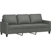 VidaXL 3-Sitzer-Sofa Dunkelgrau 180 cm Stoff