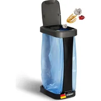 Novaliv Müllsackständer mit Deckel für 70L-120L Müllsäcke, extra Robust & fester Stand Outdoor geeignet, gelber Sack Müllständer Gelbersack-...