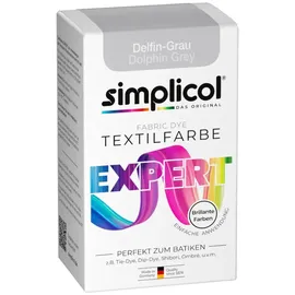 Heitmann simplicol Textilfarbe expert Delfin-Grau| Perfekt zum Batiken und für kreatives, Färben | Einfache Anwendung | Farbpulver | 150 g