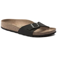 Birkenstock Madrid Vegan Birko-Flor Nubuck Reguläre Passform, Schwarz - 41,5 - Schwarz - 41,5