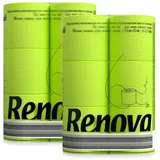 Renova buntes, farbiges Toilettenpapier 12 Rollen - 3-lagig - Renova - weich - originell - Klopapier - Black Label - grün