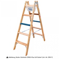 Iller-Leiter Holz Stufen Stehleiter 2107-7