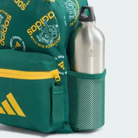 adidas Little Kids Snack Run Graphic Backpack Collegiate Green/Crew Yellow