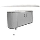 KAWOLA Sideboard 120 x 40 x 40 cm Grau