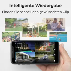 Reolink 12MP PoE Kamerasystem, 16-Kanal NVR mit 2TB HDD für 24/7 Aufzeichnung und 4X 12MP Überwachungskamera+8CH