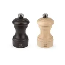 Peugeot Bistro Salz-/ Pfeffermühle Duo Set 10 cm schokolade/natur