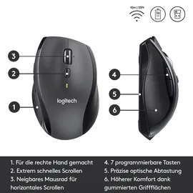 Logitech M705 Marathon Mouse schwarz (910-001950)