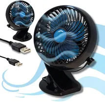Starlyf Fast Fan 18 cm Tischventilator Schwarz