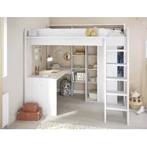 Parisot Hochbett Higher 90 x 200 cm Kiefer beige