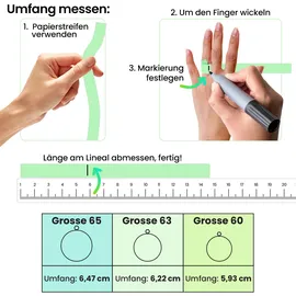ideoon Smart-Ring Größe 65 / 65 mm Weiß
