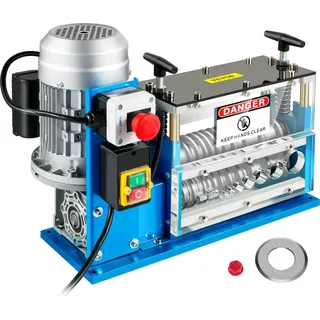Vevor Kabelabisoliermaschine 370 W Elektrische Abisoliermaschine für Kupferschrott Abisolierdurchmesser 1,5-38 mm, Abisoliergeschwindigkeit