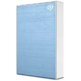 Seagate One Touch mit Passwort Festplatte, 2 TB HDD, 2,5 Zoll, extern, Hellblau