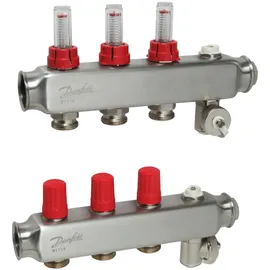 Danfoss SSM Verteiler-Setsatz 3+3 m/Flowmeter und Endstück