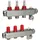 Danfoss SSM Verteiler-Setsatz 3+3 m/Flowmeter und Endstück