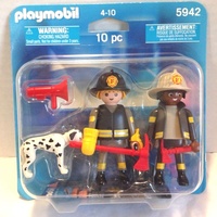 Playmobil Duo_Pack 5942 Amerikanische Feuerwehr mit Dalmatiner