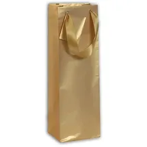 eurowrap Clairefontaine 212900Cpack - Packung 5 Geschenktasche - Tüte , Format Flasche (12,5x9,5x38 cm), Kollektion Gold, 170g, Gold - Matt, Geeignet für Champagne und Wein Flaschen, 1 Pack