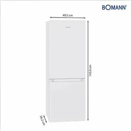 Bomann KG 320.2 Kühl-Gefrierkombination (175 l, 1430 mm hoch, Weiß)