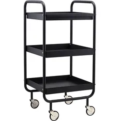 House Doctor - Servierwagen Roll, schwarz