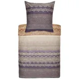 BASSETTI BRUNELLESCHI Bettwäsche + 1 Kissenhülle aus 100% Baumwollsatin in der Farbe Grau v.G6, Maße: 155x220 + 1 K 80x80 cm - 9285891