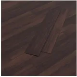 Hago Klebevinylboden 2,23m2 Rot Braun Nuss PVC, 16 Planken Laminat