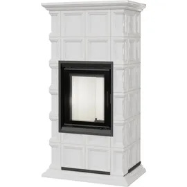 Kratki Nadia Milano Kamineinsatz Stahl Schwarz/Abdeckplatte Weiß