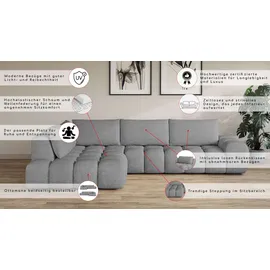 OTTO home Eckcouch Polyester L-förmig 3-Sitzer Beige
