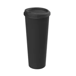 Kaffeebecher Mehrwegbecher To Go Becher mit Deckel, 0,5 Liter 01969202-00000 , 1 Stück, Farbe: schwarz